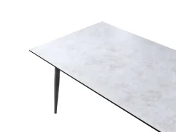 Outlet Beliani Tavolo da pranzo da giardino TOLENTINO 180 cm 90 cm Effetto pietra chiaro Grigio