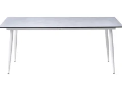 Online Beliani Tavolo da pranzo da giardino TOLENTINO 180 cm 90 cm Effetto pietra Grigio chiaro Bianco Grigio