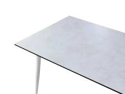 Online Beliani Tavolo da pranzo da giardino TOLENTINO 180 cm 90 cm Effetto pietra Grigio chiaro Bianco Grigio