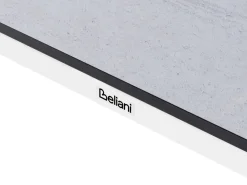 Beliani Tavolo da pranzo da giardino TOLENTINO 180 cm 90 cm Effetto pietra Effetto travertino Beige Bianco