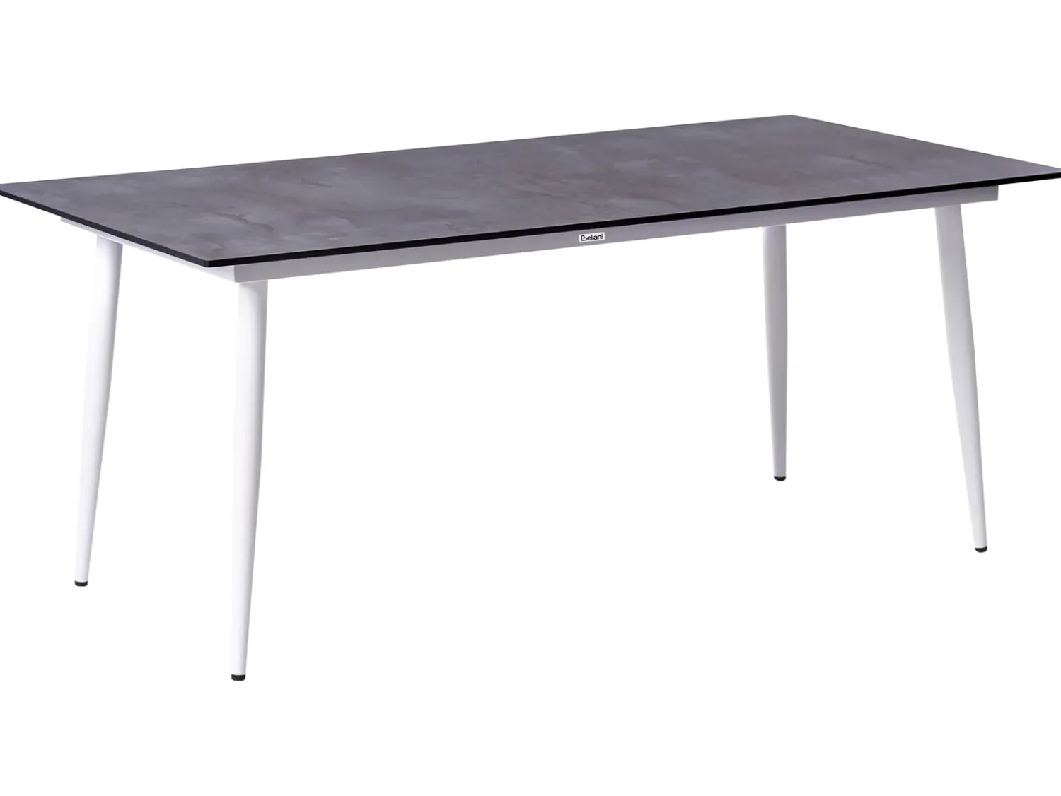 Outlet Beliani Tavolo da pranzo da giardino TOLENTINO 180 cm 90 cm Effetto pietra Grigio Bianco Grigio