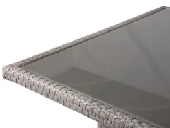 Online Beliani VITERBO 145 cm 80 cm Vetro chiaro Grigio