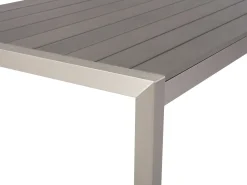 Sale Beliani VERNIO 180 cm 90 cm Metallo Grigio Argento Grigio
