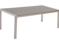Sale Beliani VERNIO 180 cm 90 cm Metallo Grigio Argento Grigio