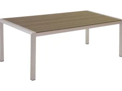 New Beliani VERNIO 180 cm 90 cm Metallo Marrone Argento Marrone