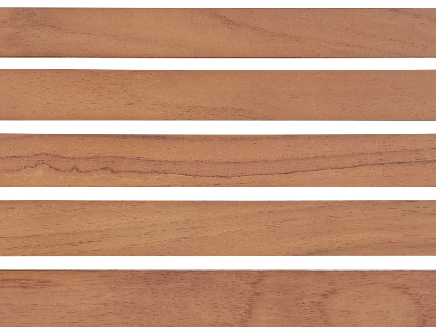 New Beliani VIAREGGIO 200 cm 90 cm Legno di teak certificato Marrone Argento Marrone