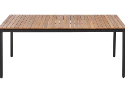 Discount Beliani VALLESE 180 cm 90 cm Legno d'acacia Marrone Marrone Nero