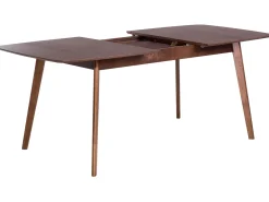 Discount Beliani Tavolo da pranzo estensibile MADOX Noce scuro 90 cm Marrone