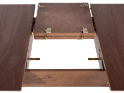 Discount Beliani Tavolo da pranzo estensibile MADOX Noce scuro 90 cm Marrone