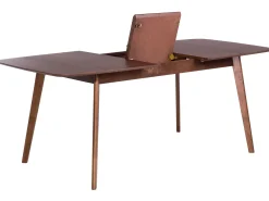 Discount Beliani Tavolo da pranzo estensibile MADOX Noce scuro 90 cm Marrone