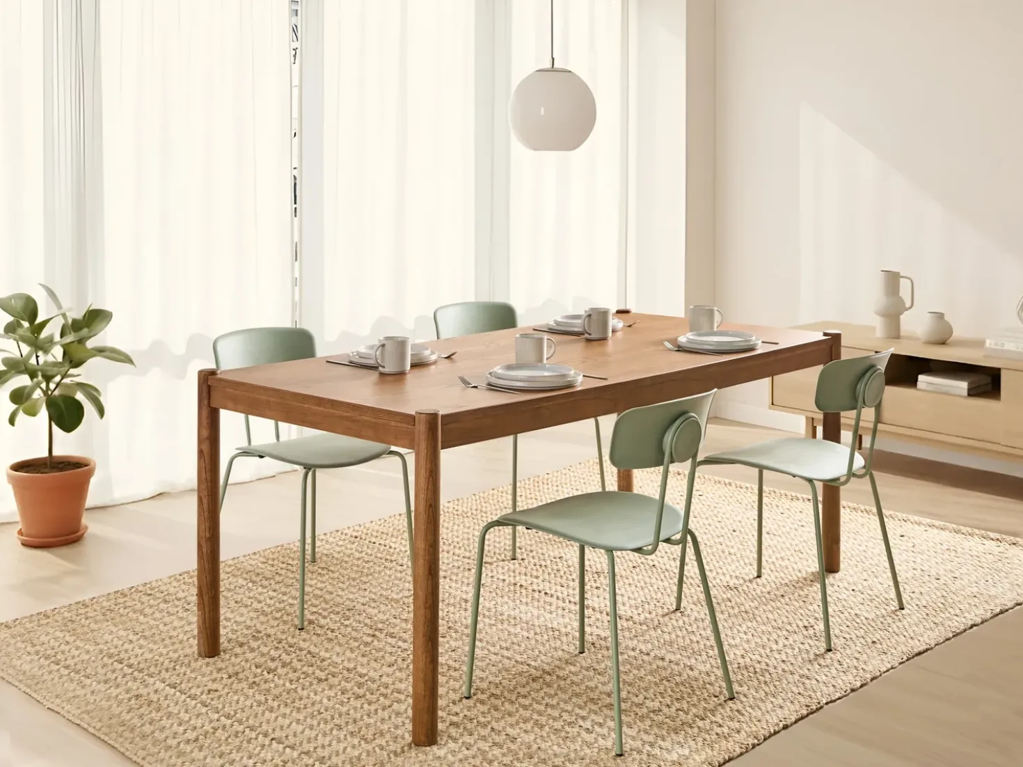 Tavolo da pranzo FONDIS Rovere scuro 180 cm 80 cm
