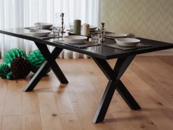 Hot Beliani Tavolo da pranzo LISALA 180 cm 100 cm Nero