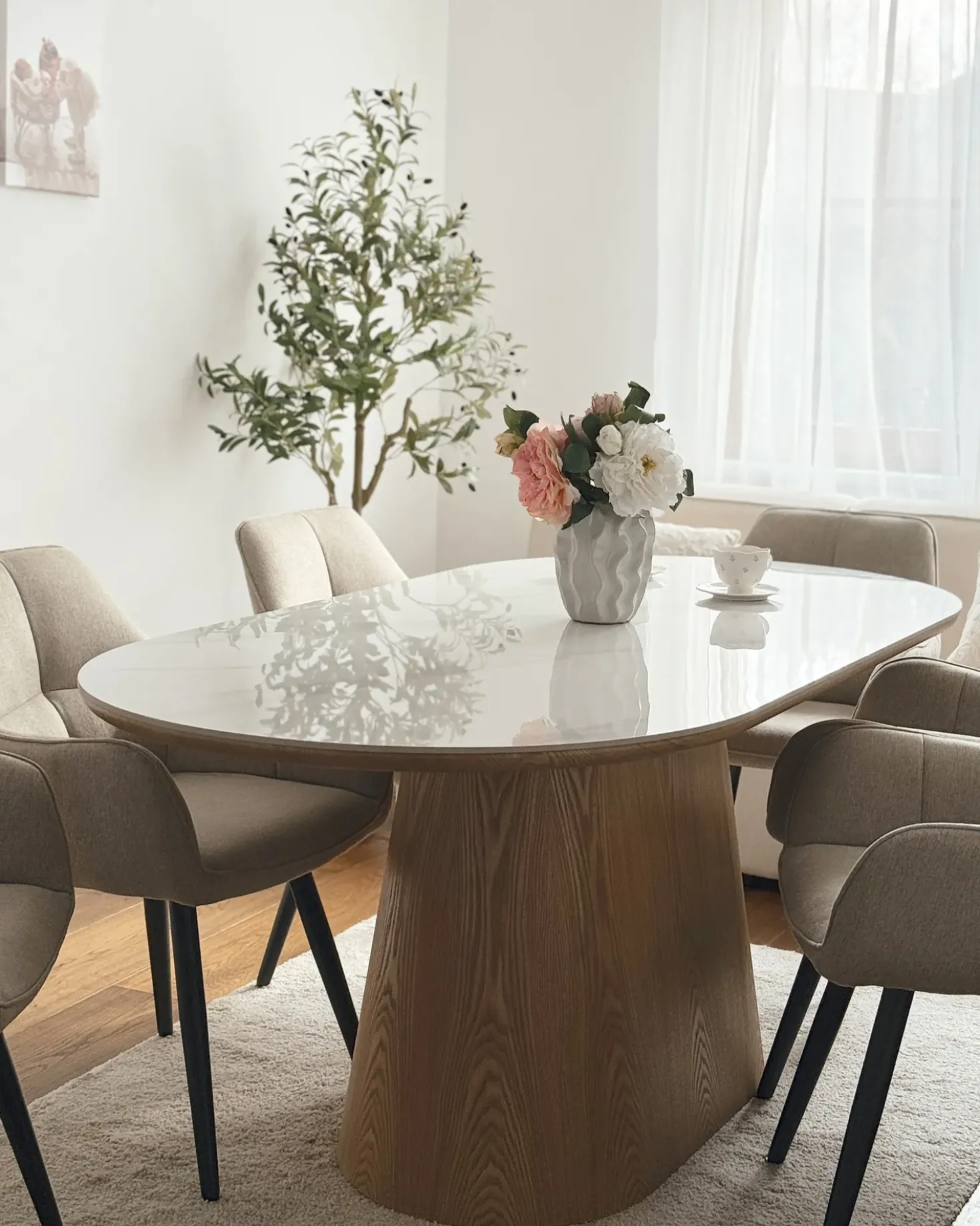Tavolo da pranzo LOCKHART Frassino chiaro 180 cm 90 cm