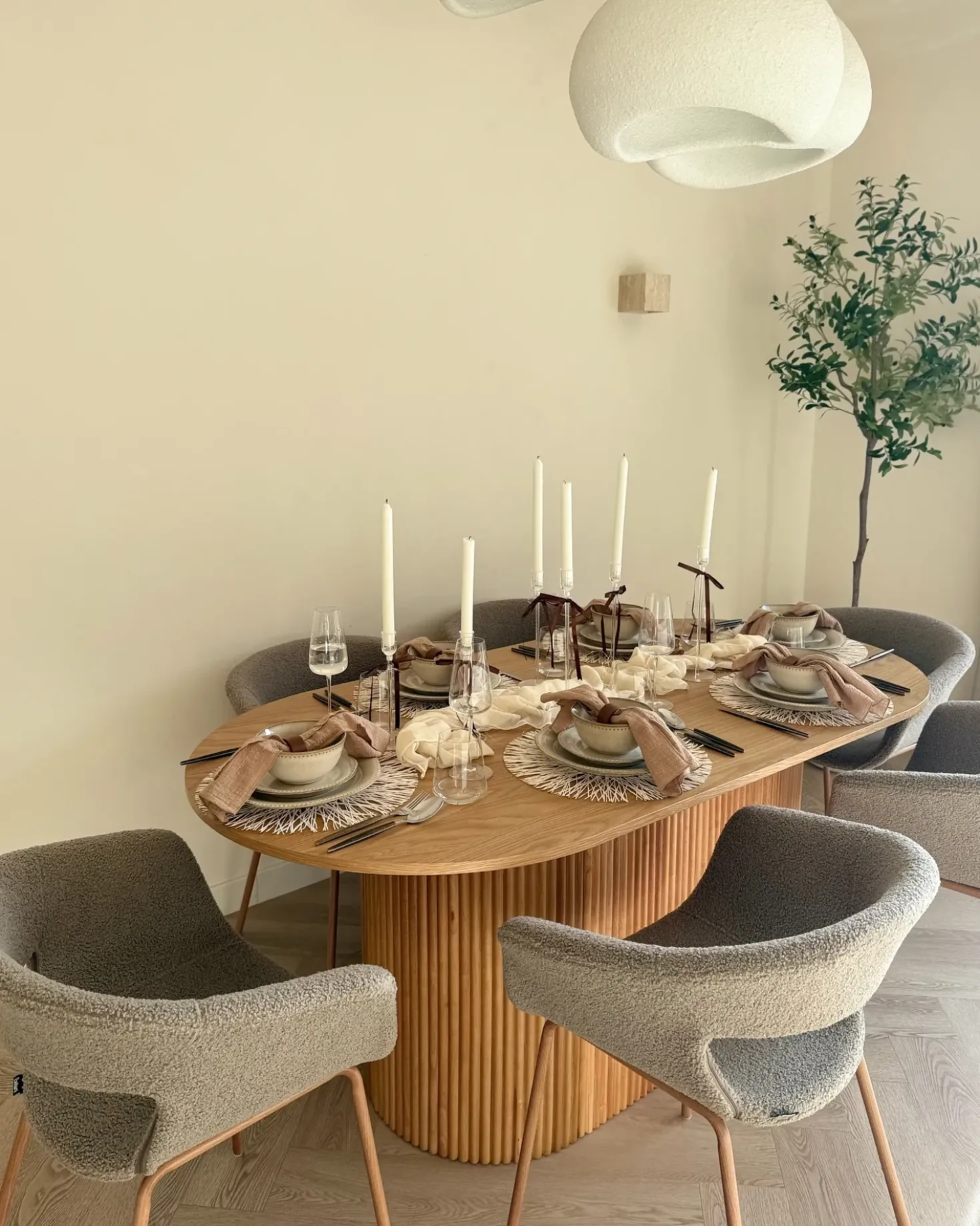 Tavolo da pranzo LUNNIN Rovere chiaro 90 cm 180 cm