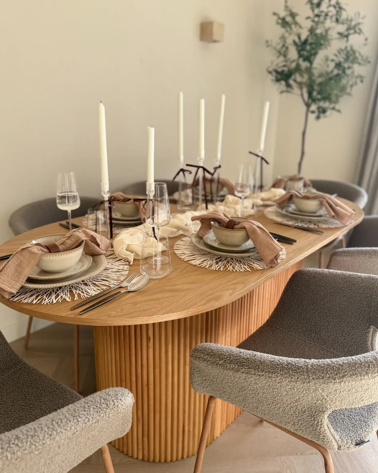 Tavolo da pranzo LUNNIN Rovere chiaro 90 cm 180 cm