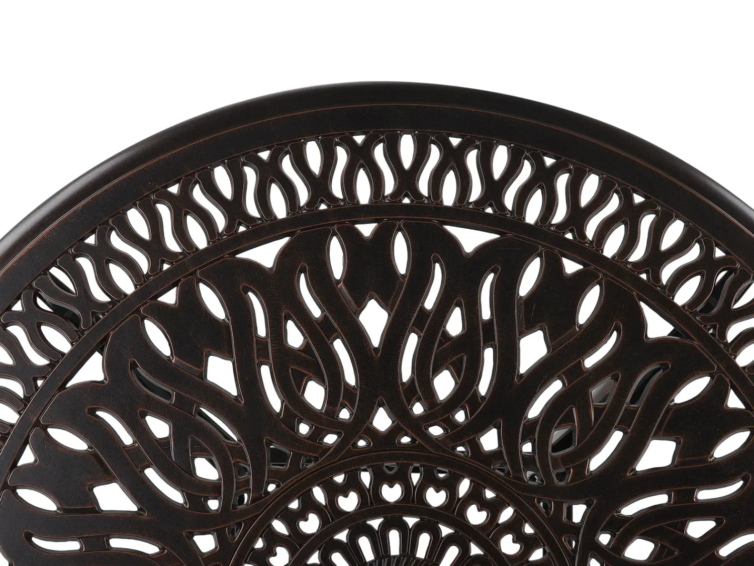 Clearance Beliani ANCONA 90 cm 90 cm Metallo scuro Marrone