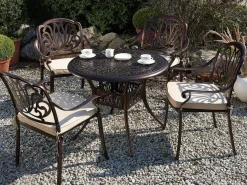 Clearance Beliani ANCONA 90 cm 90 cm Metallo scuro Marrone