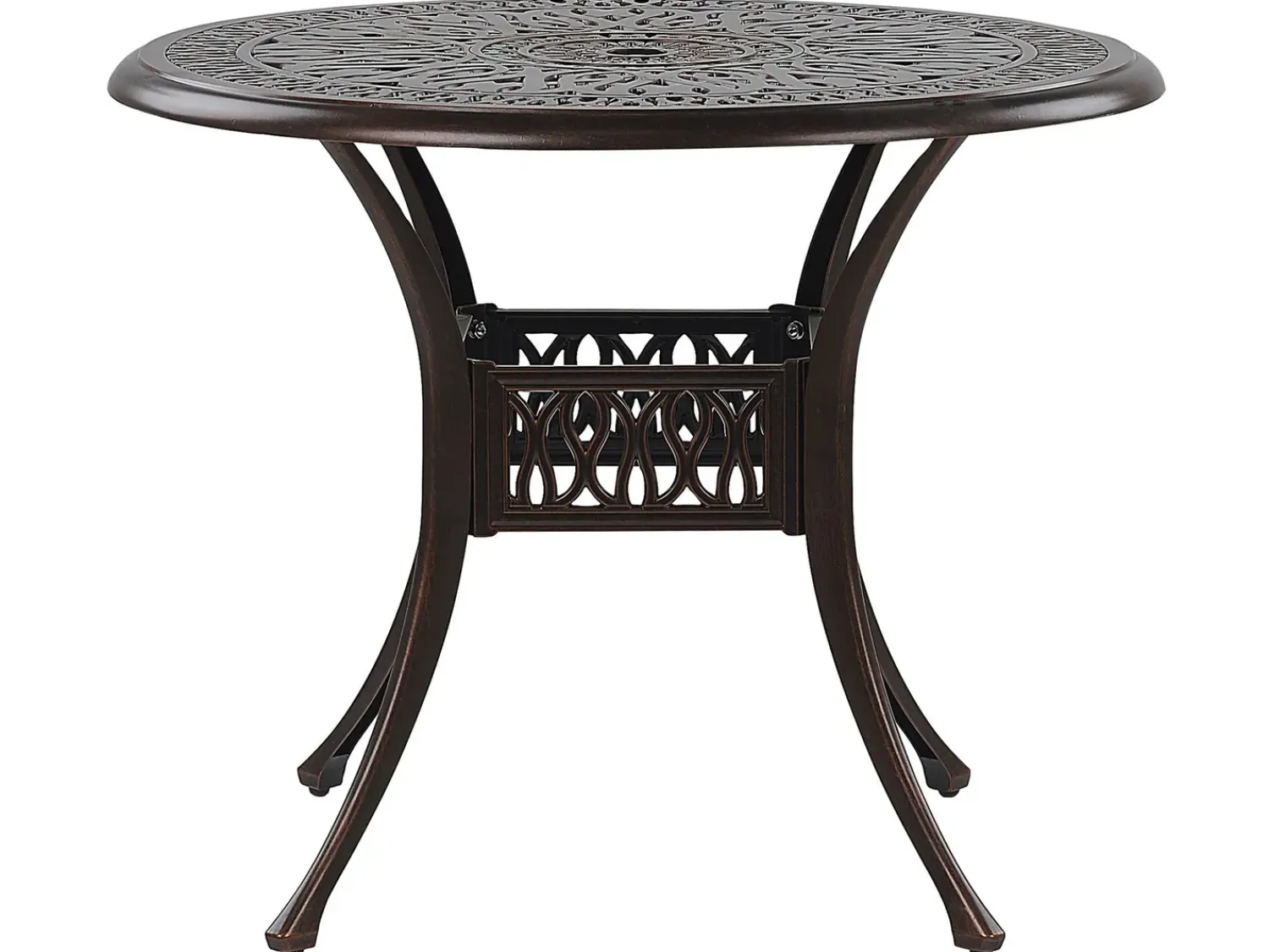 Clearance Beliani ANCONA 90 cm 90 cm Metallo scuro Marrone