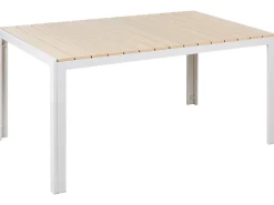 New Beliani COMO 150 cm 90 cm Beige Bianco Beige