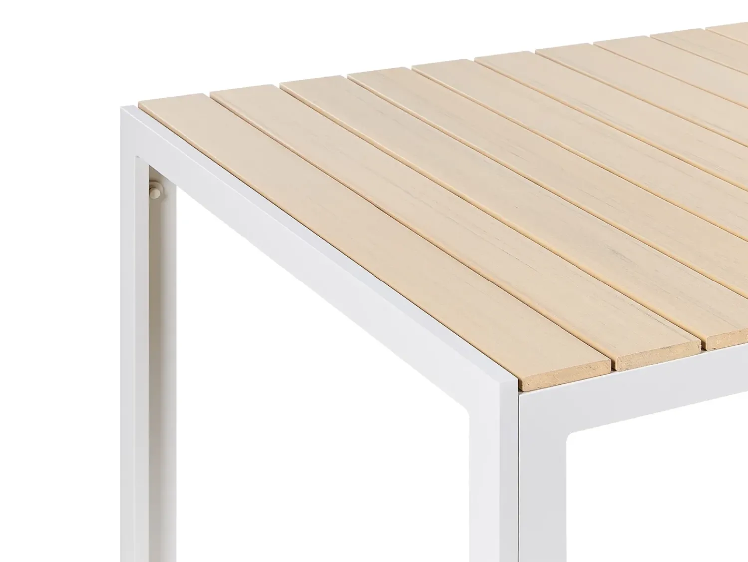 New Beliani COMO 150 cm 90 cm Beige Bianco Beige