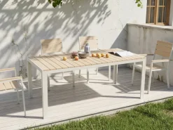Sale Beliani COMO 184 cm 90 cm Beige Bianco Beige