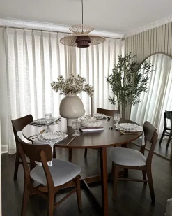 Tavolo da pranzo WAIPORI Rovere scuro 140 cm 140 cm