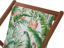 Discount Beliani Teli da sdraio ANZIO/AVELLINO 113 x 44 cm Multicolore Bianco Rosa Verde