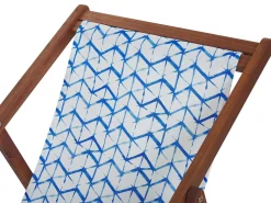 Beliani Teli da sdraio ANZIO/AVELLINO 113 x 44 cm Blu Bianco Blu