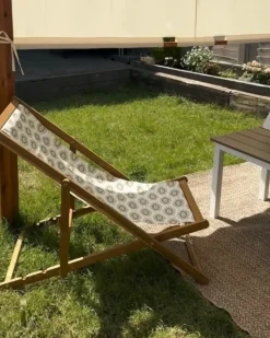 Online Beliani Teli da sdraio ANZIO/AVELLINO 113 x 44 cm sabbia Beige