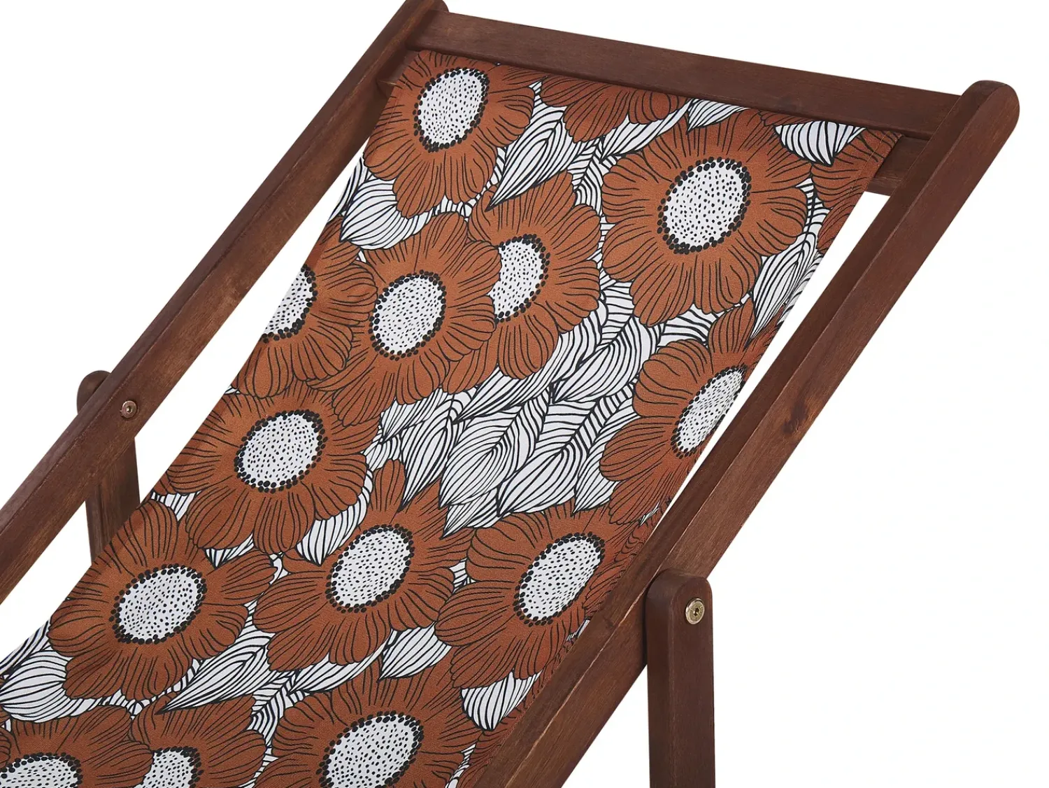 Beliani Teli da sdraio ANZIO/AVELLINO 113 x 44 cm Rosso Bianco Nero Rosso