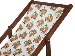 Clearance Beliani Teli da sdraio ANZIO/AVELLINO 113 x 44 cm Arancione Arancione Bianco Verde