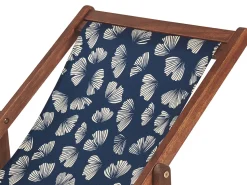 Best Beliani Teli da sdraio ANZIO/AVELLINO 113 x 44 cm Blu marino Beige Blu