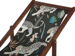 Outlet Beliani Teli da sdraio ANZIO/AVELLINO 113 x 44 cm Nero Arancione Beige Blu Verde Nero