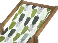 New Beliani Teli da sdraio ANZIO/AVELLINO 113 x 44 cm Verde Bianco Verde