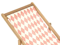 Beliani Teli da sdraio ANZIO/AVELLINO 113 x 44 cm chiaro Rosso