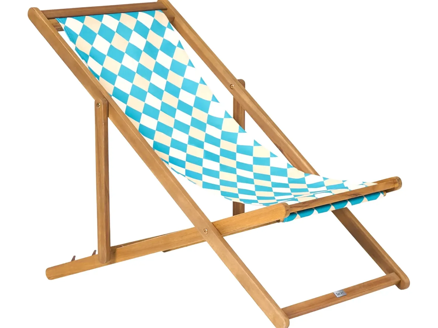 Beliani Teli da sdraio ANZIO/AVELLINO 113 x 44 cm Blu Beige Blu