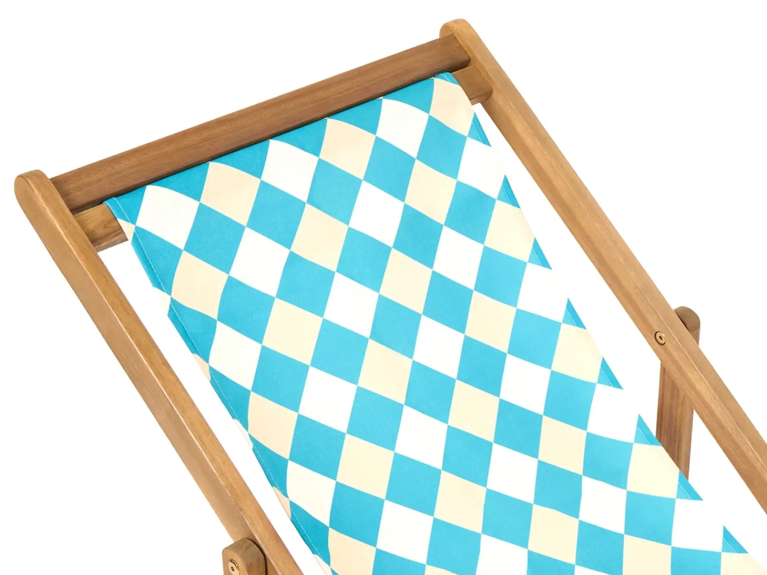Beliani Teli da sdraio ANZIO/AVELLINO 113 x 44 cm Blu Beige Blu