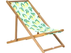 Sale Beliani Teli da sdraio ANZIO/AVELLINO 113 x 44 cm Multicolore Giallo Verde Multicolore