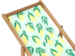 Sale Beliani Teli da sdraio ANZIO/AVELLINO 113 x 44 cm Multicolore Giallo Verde Multicolore