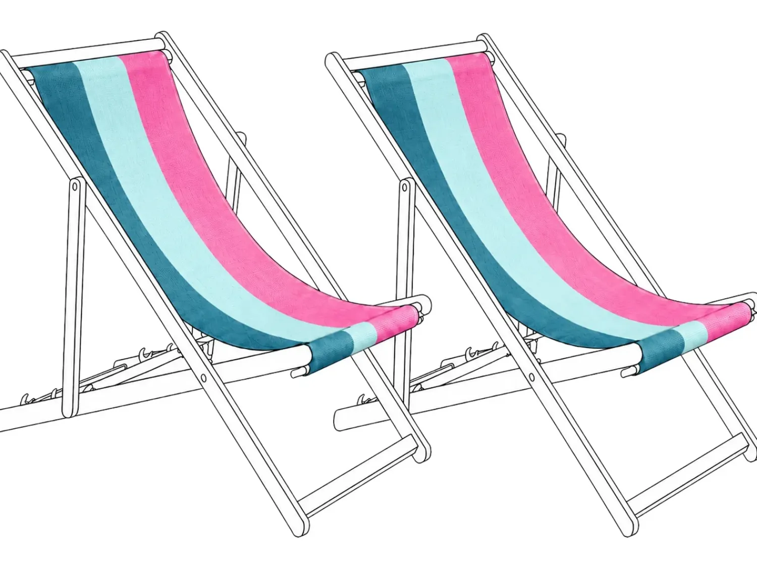 Best Beliani Teli da sdraio ANZIO/AVELLINO 113 x 44 cm Multicolore Rosa Blu Verde Multicolore