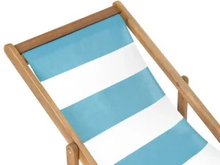 Discount Beliani Teli da sdraio ANZIO/AVELLINO 113 x 44 cm Turchese Bianco Blu