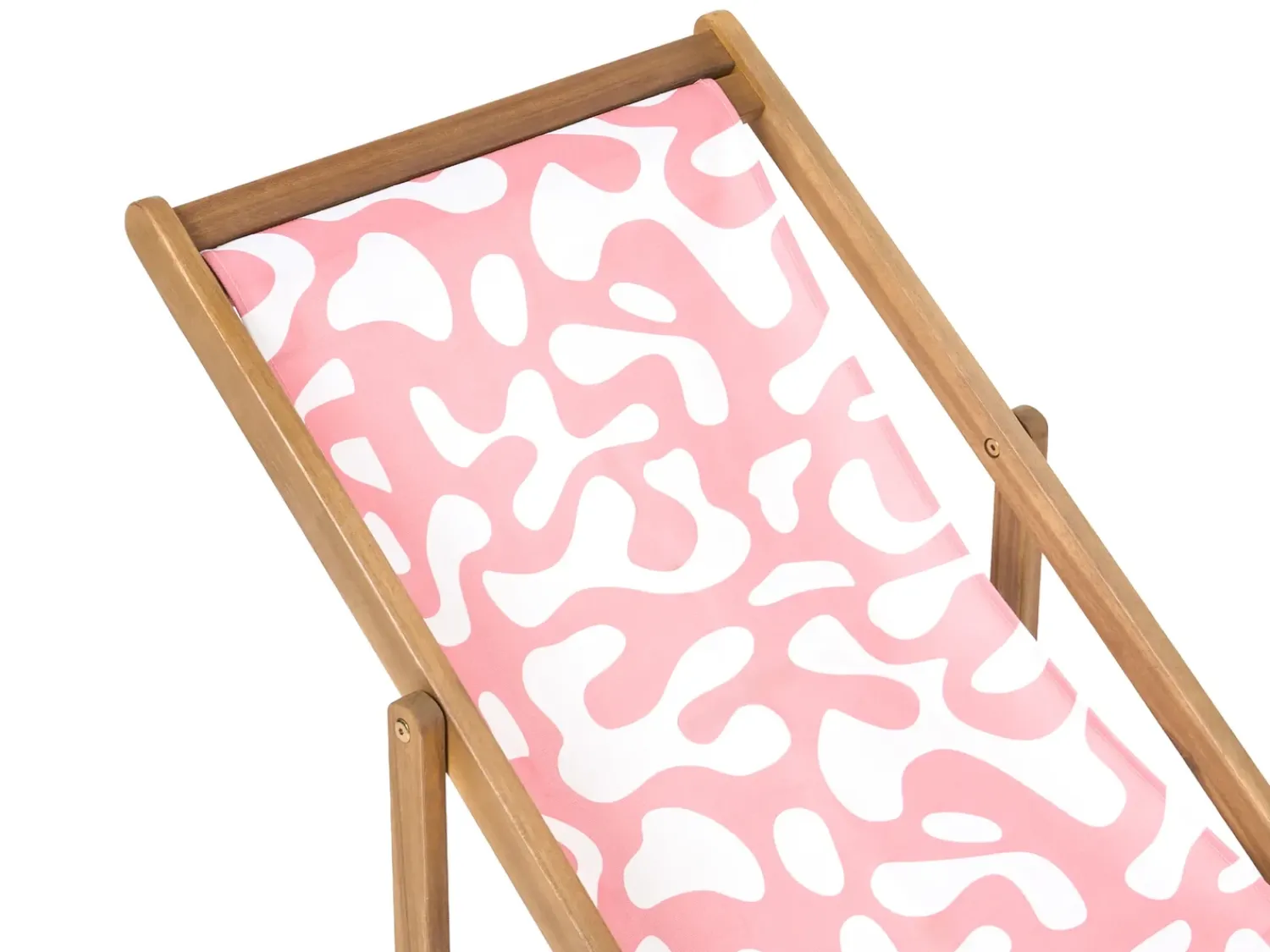 Sale Beliani Teli da sdraio ANZIO/AVELLINO 113 x 44 cm Rosa Bianco Rosa