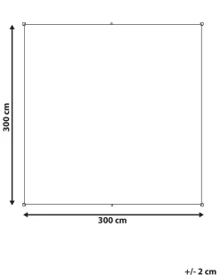 Sale Beliani Tenda a vela LUKKA 300 cm 300 cm sporco Bianco