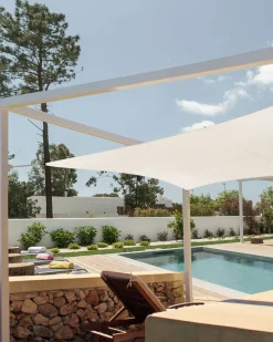Sale Beliani Tenda a vela LUKKA 300 cm 300 cm sporco Bianco