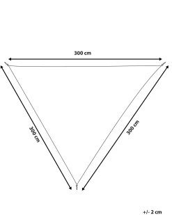 Hot Beliani Tenda a vela LUKKA 300 cm 300 cm sporco Bianco