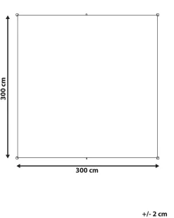 Online Beliani Tenda a vela LUKKA 300 cm 300 cm Grigio