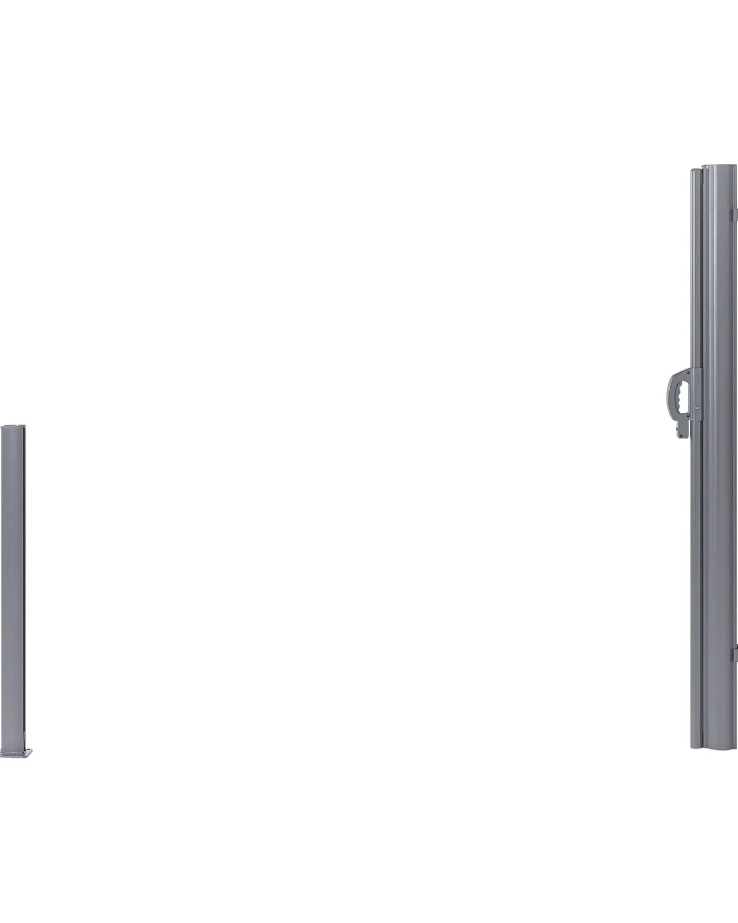 Best Beliani Tendalino laterale DORIO 305 cm 160 cm Grigio chiaro Argento Grigio
