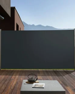 Clearance Beliani Tendalino laterale DORIO 305 cm 160 cm Grigio grafite Argento Grigio