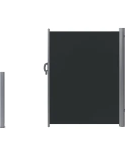 Clearance Beliani Tendalino laterale DORIO 305 cm 160 cm Grigio grafite Argento Grigio