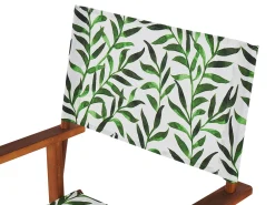 New Beliani Tessuto di ricambio per sedie da giardino CINE Bianco Bianco Verde
